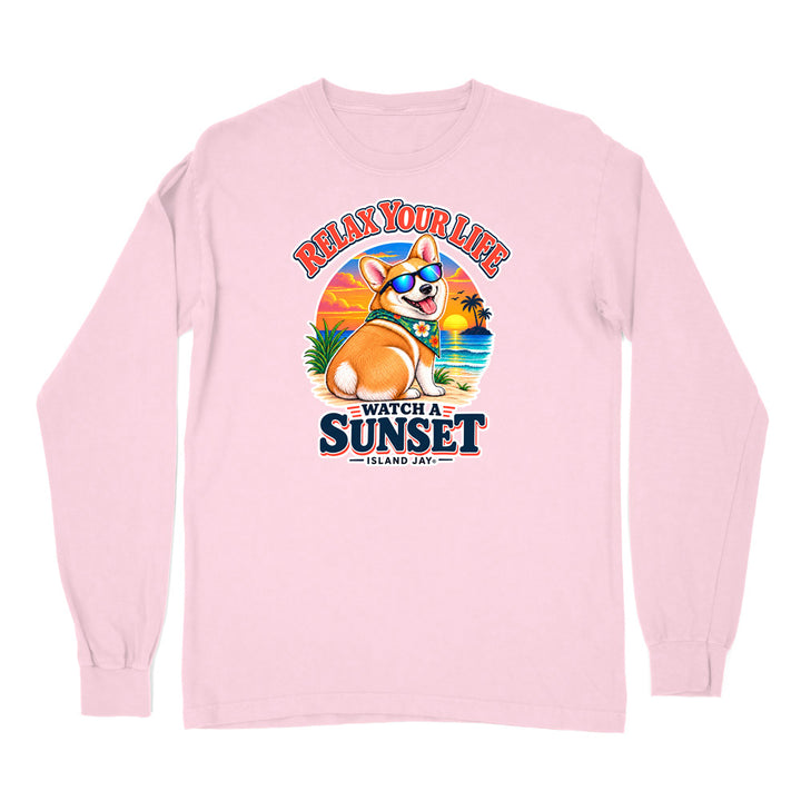 Relax Your Life Watch a Sunset Long Sleeve Shirt