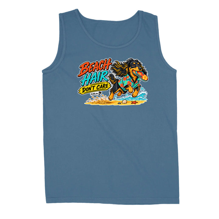 Beach Hair Don't Care Dog Tank Top