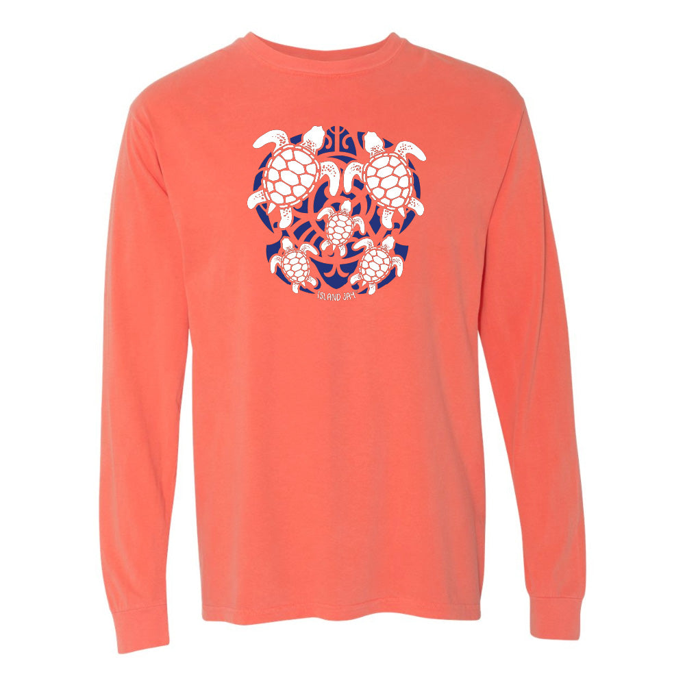 Sea Turtle Mosaic Long Sleeve Shirt