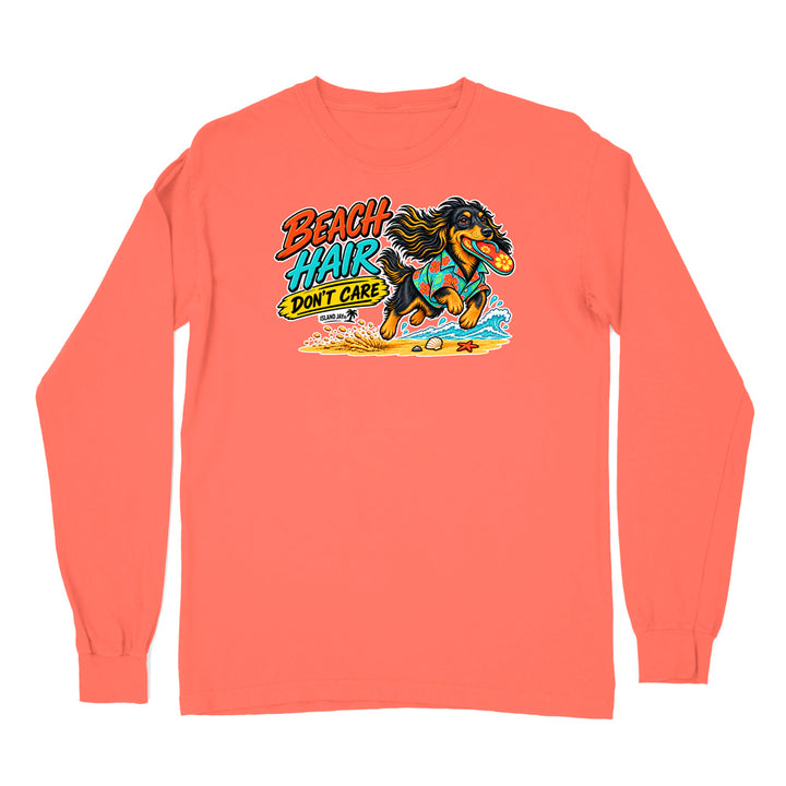 Beach Hair Don't Care Dog Long Sleeve Shirt