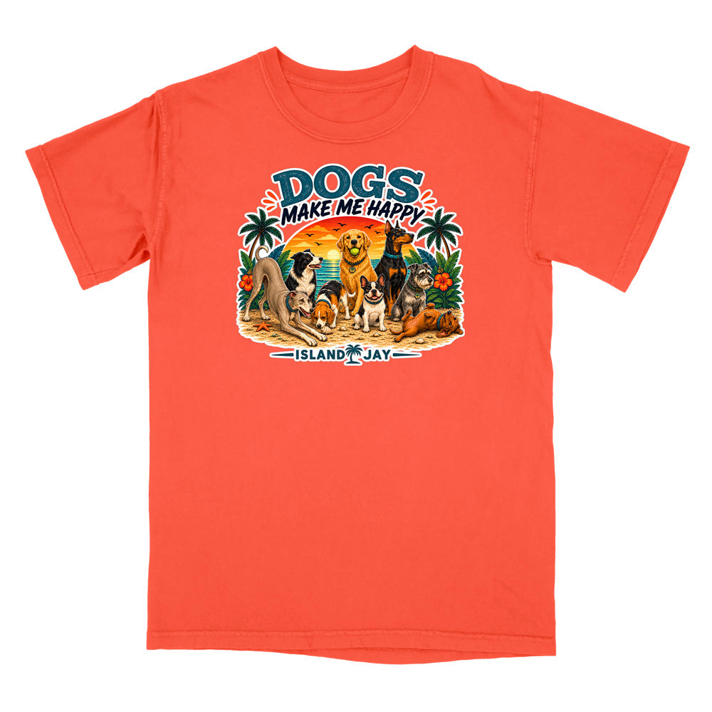 Dogs Make Me Happy T-Shirt