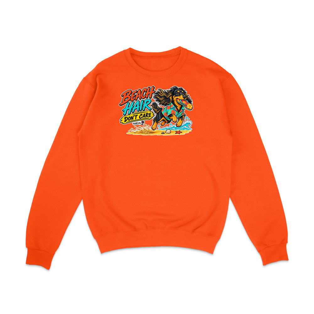 Beach Hair Don't Care Dog Sweatshirt