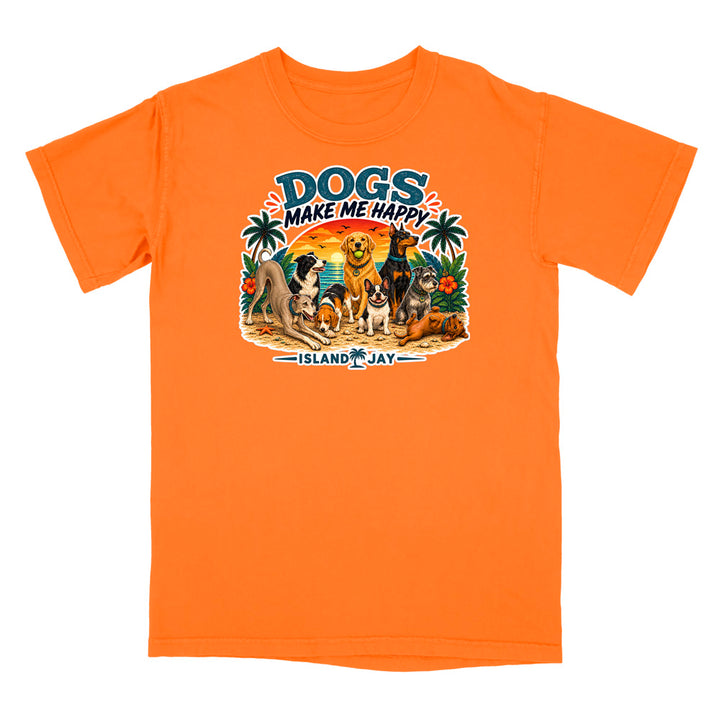 Dogs Make Me Happy T-Shirt