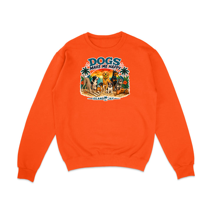 Dogs Make Me Happy Sweatshirt