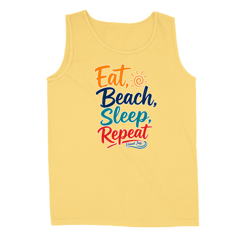 Eat, Beach, Sleep, Repeat Tank Top