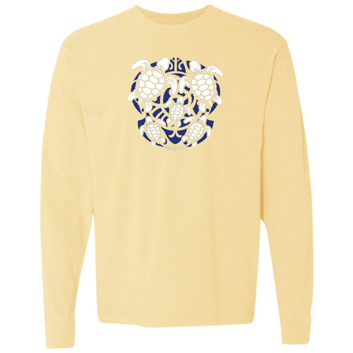 Sea Turtle Mosaic Long Sleeve Shirt
