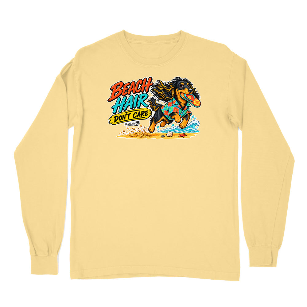 Beach Hair Don't Care Dog Long Sleeve Shirt