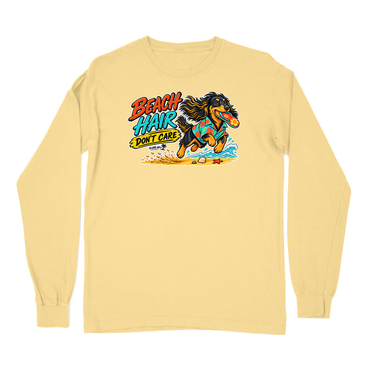Beach Hair Don't Care Dog Long Sleeve Shirt