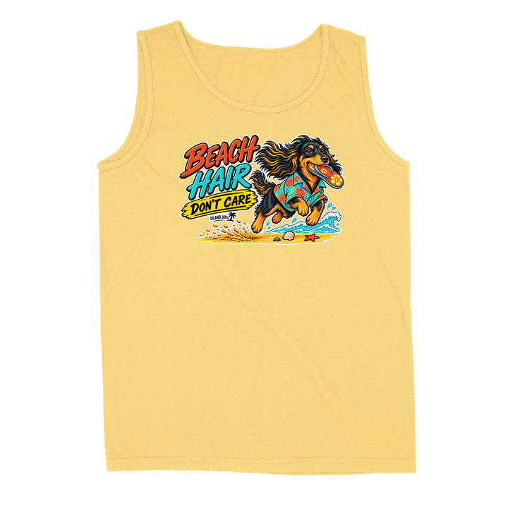 Beach Hair Don't Care Dog Tank Top