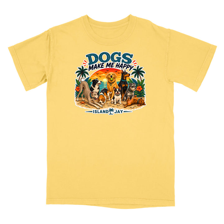 Dogs Make Me Happy T-Shirt