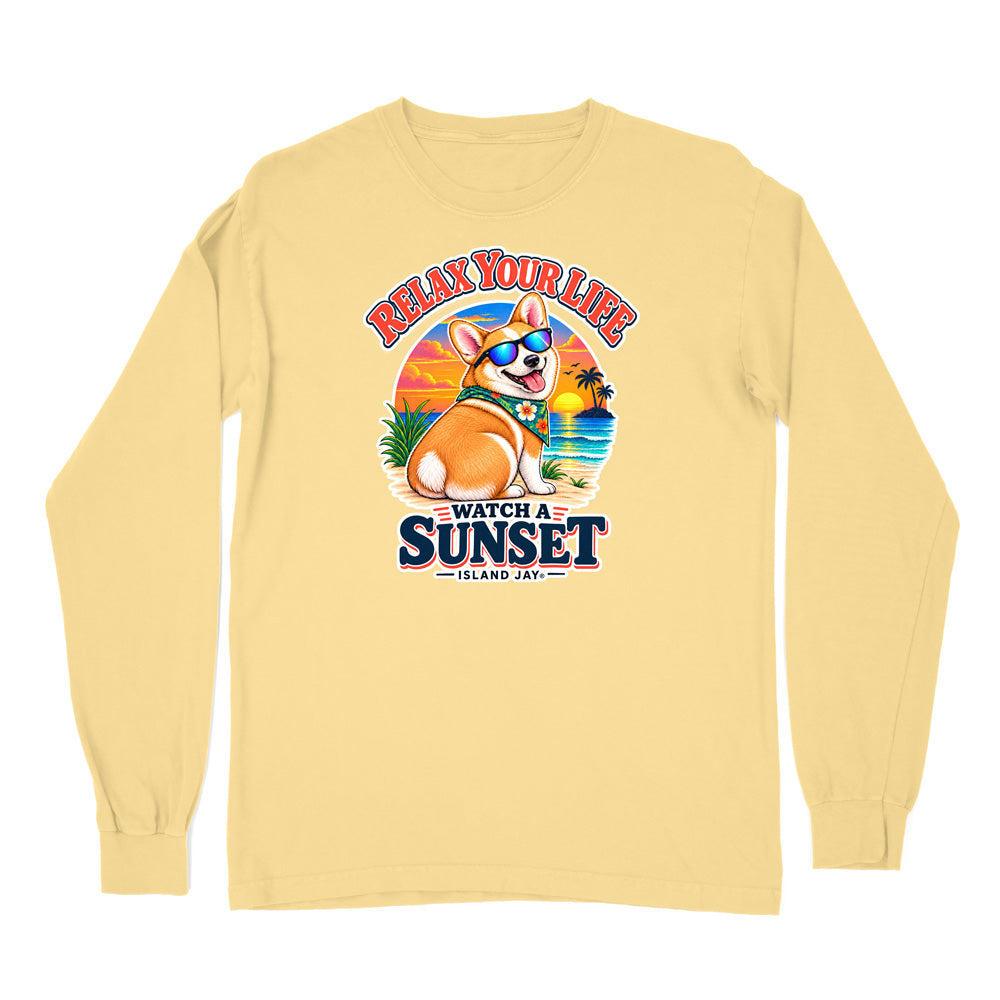 Relax Your Life Watch a Sunset Long Sleeve Shirt