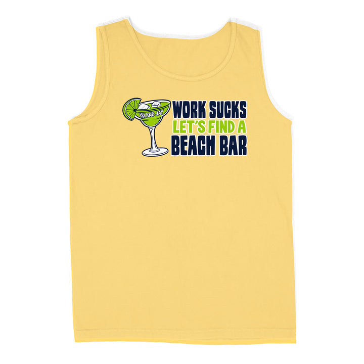 Work Sucks Let's Find a Beach Bar Original Tank Top