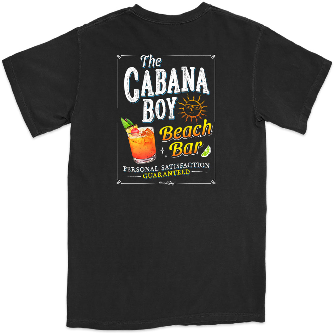 Cabana Boy Beach Bar T-Shirt Black - Funny Cabana Boy Tee Design