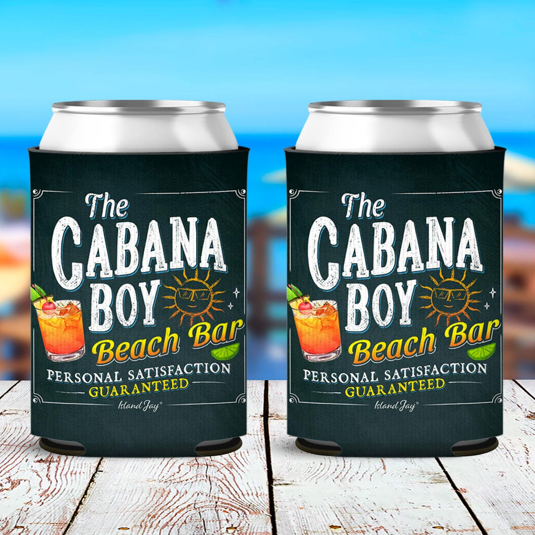 Where Is My Cabana Boy Beach Bar Can Cooler Sleeve