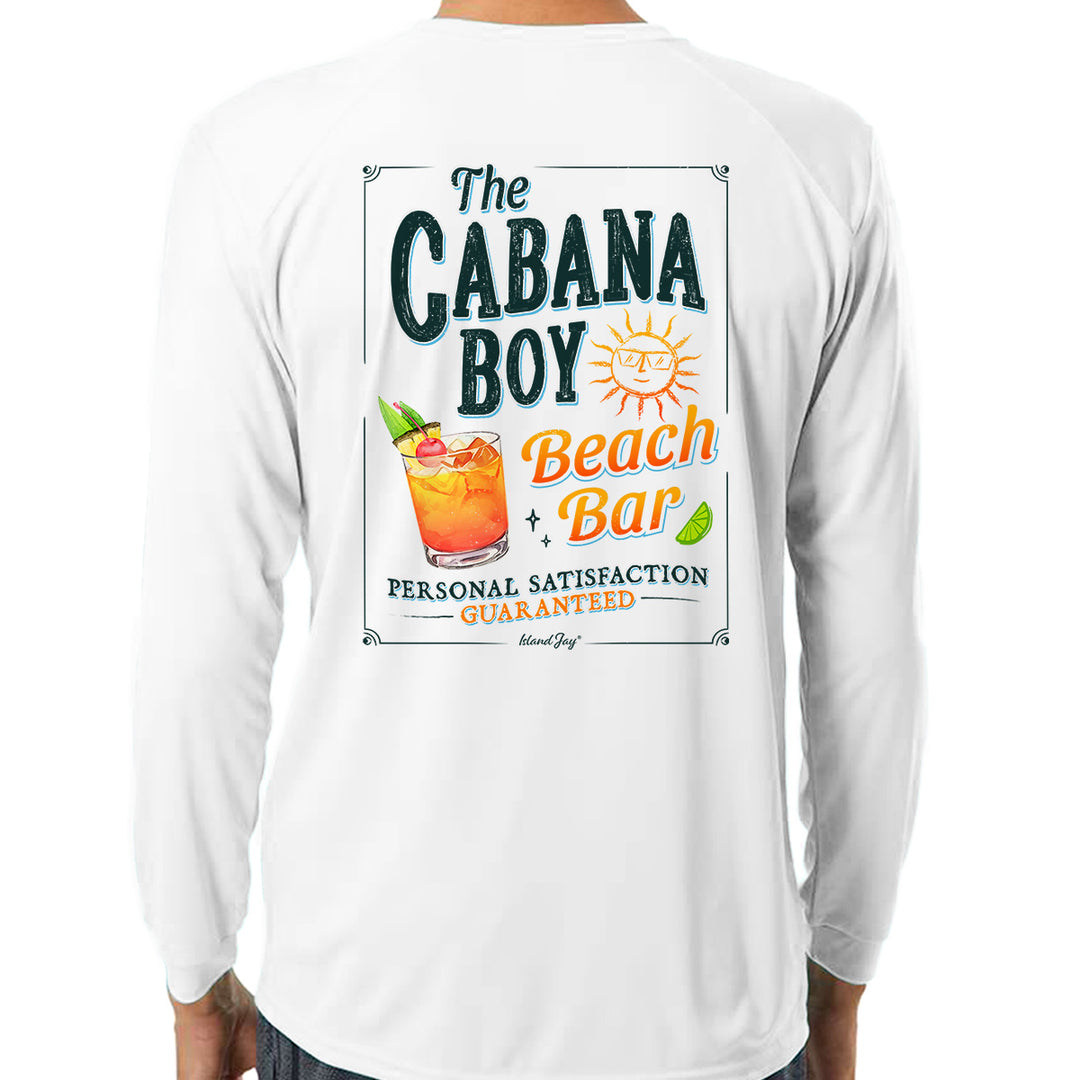 Cabana Boy Beach Bar UV Performance Long Sleeve Shirt White