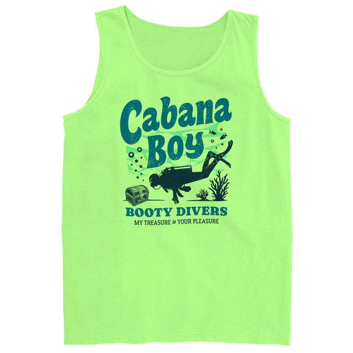 Cabana Boy Booty Divers Tank Top Lime