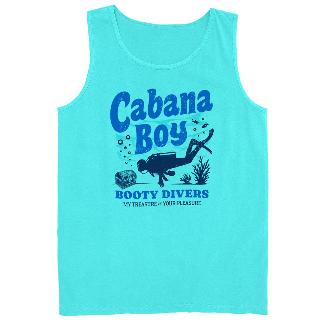 Cabana Boy Booty Divers Tank Top Scuba Blue