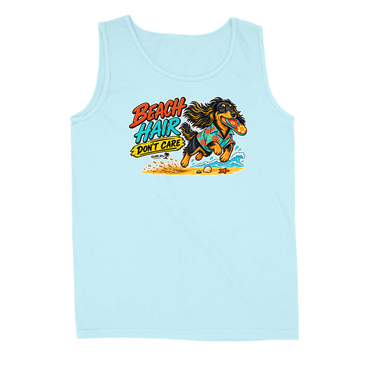 Beach Hair Don't Care Dog Tank Top