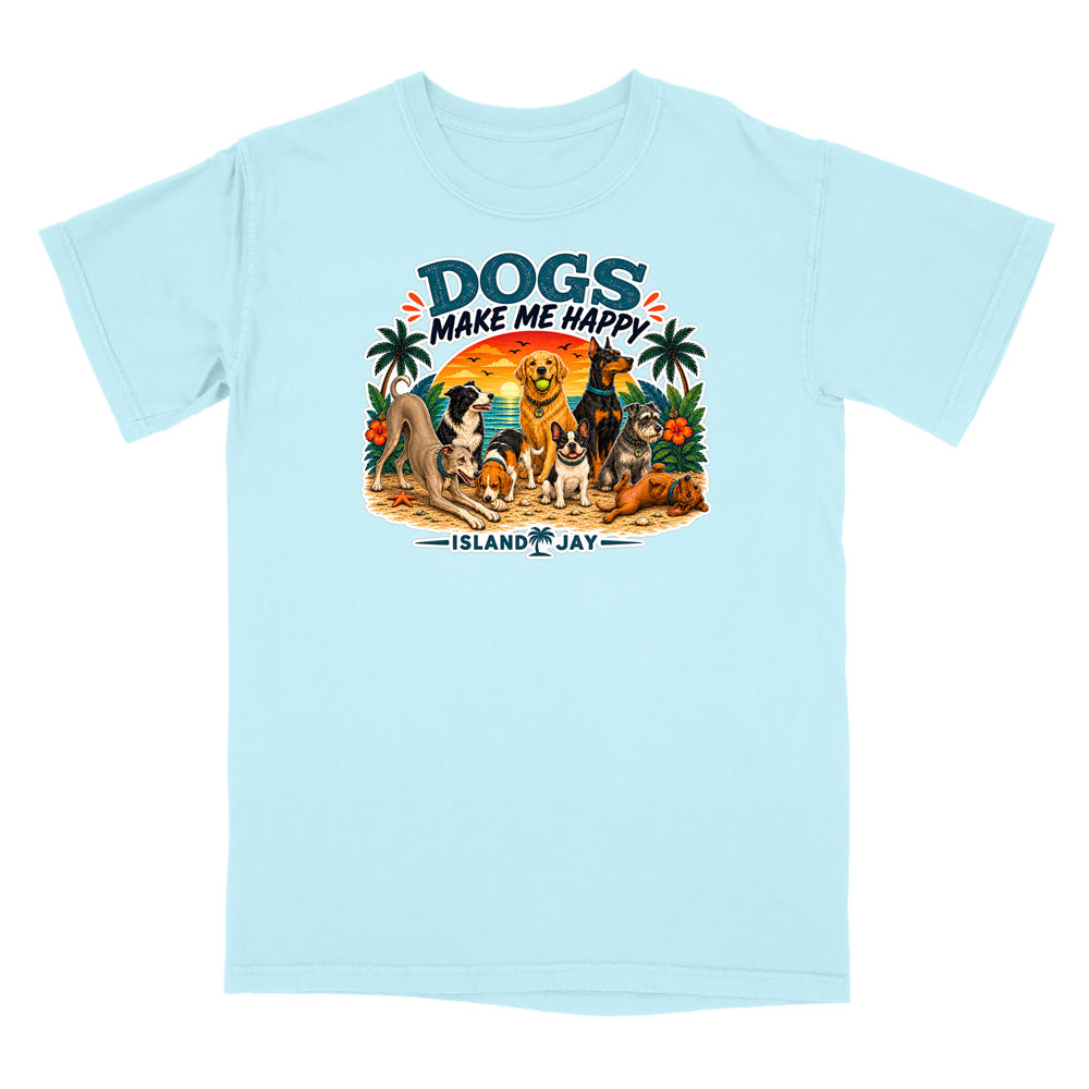 Dogs Make Me Happy T-Shirt