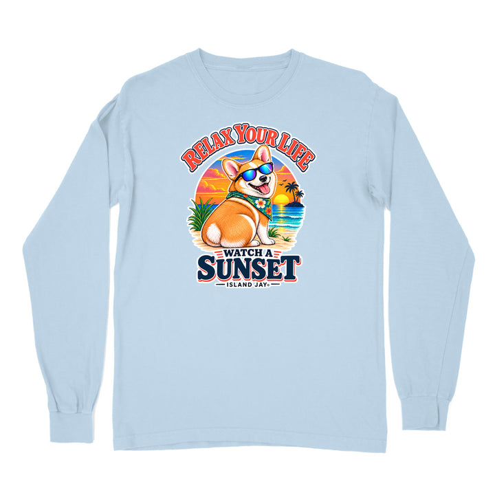 Relax Your Life Watch a Sunset Long Sleeve Shirt