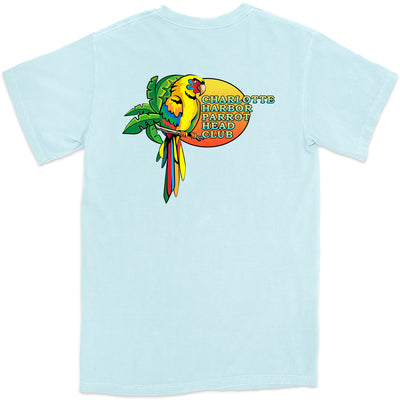 Charlotte Harbor Parrot Head Club T-Shirt Chambray Light Blue