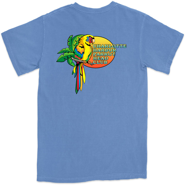 Charlotte Harbor Parrot Head Club T-Shirt Flo Blue