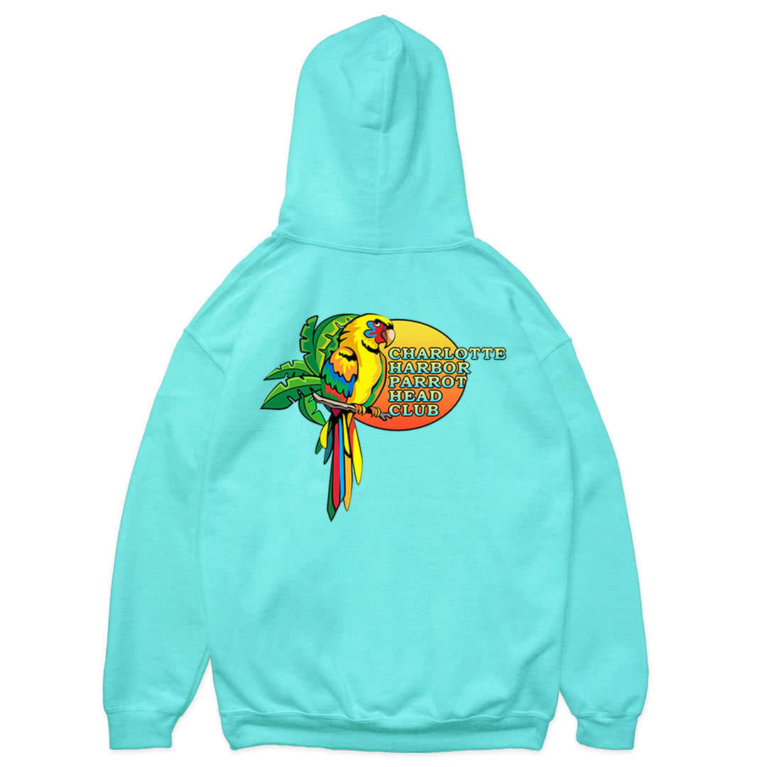 Charlotte Harbor Parrot Head Club Soft Style Pullover Hoodie Cool Mint