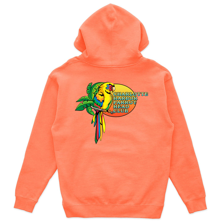Charlotte Harbor Parrot Head Club Soft Style Pullover Hoodie Coral