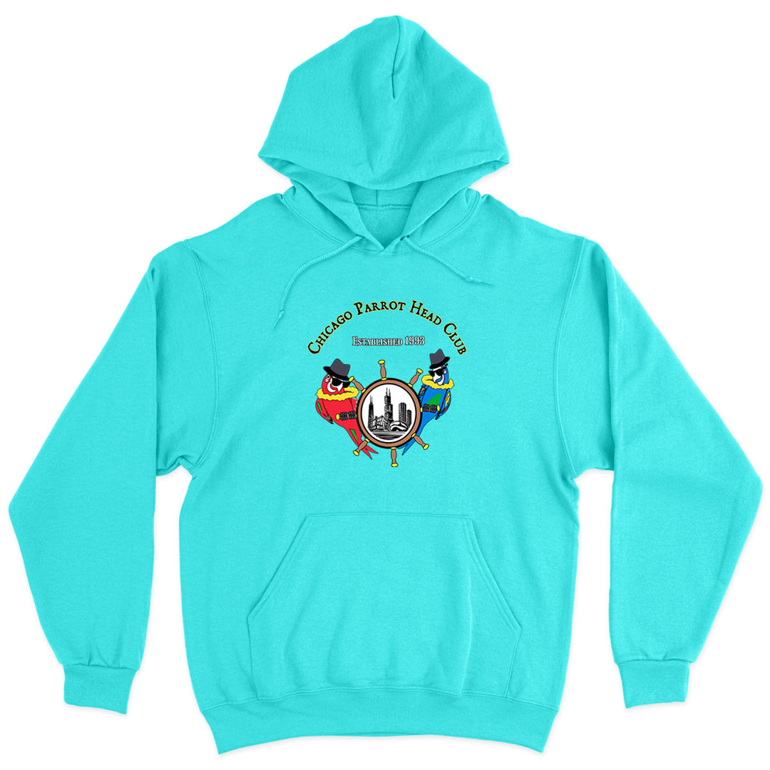 Chicago Parrot Head Club Jake & Elwood Soft Style Pullover Hoodie Scuba Blue