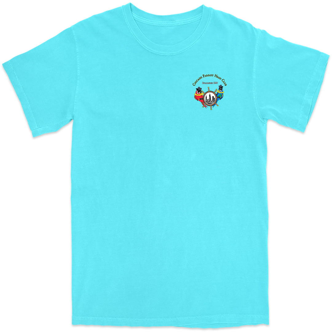 Chicago Parrot Head Club T-Shirt Lagoon Blue