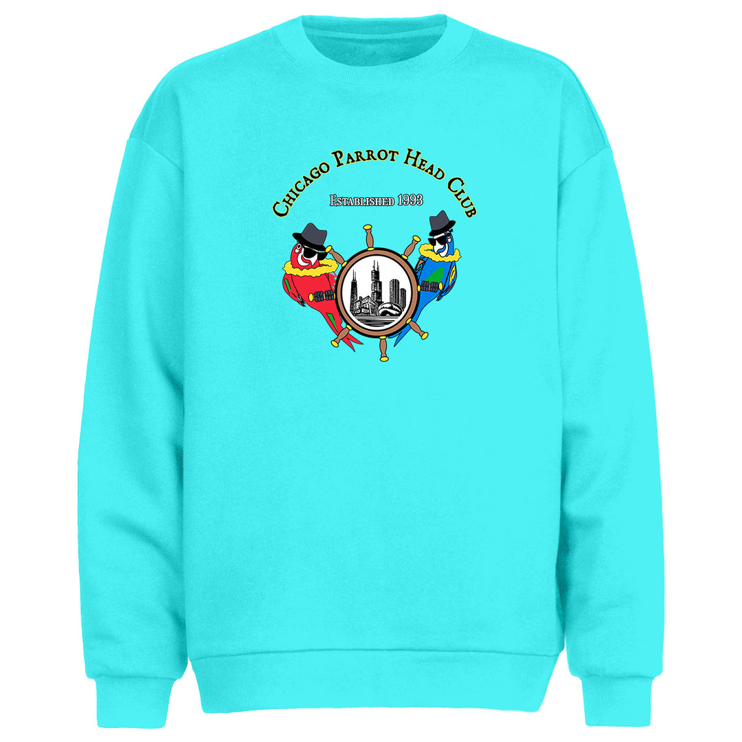 Chicago Parrot Head Club Jake & Elwood Sweatshirt Scuba Blue