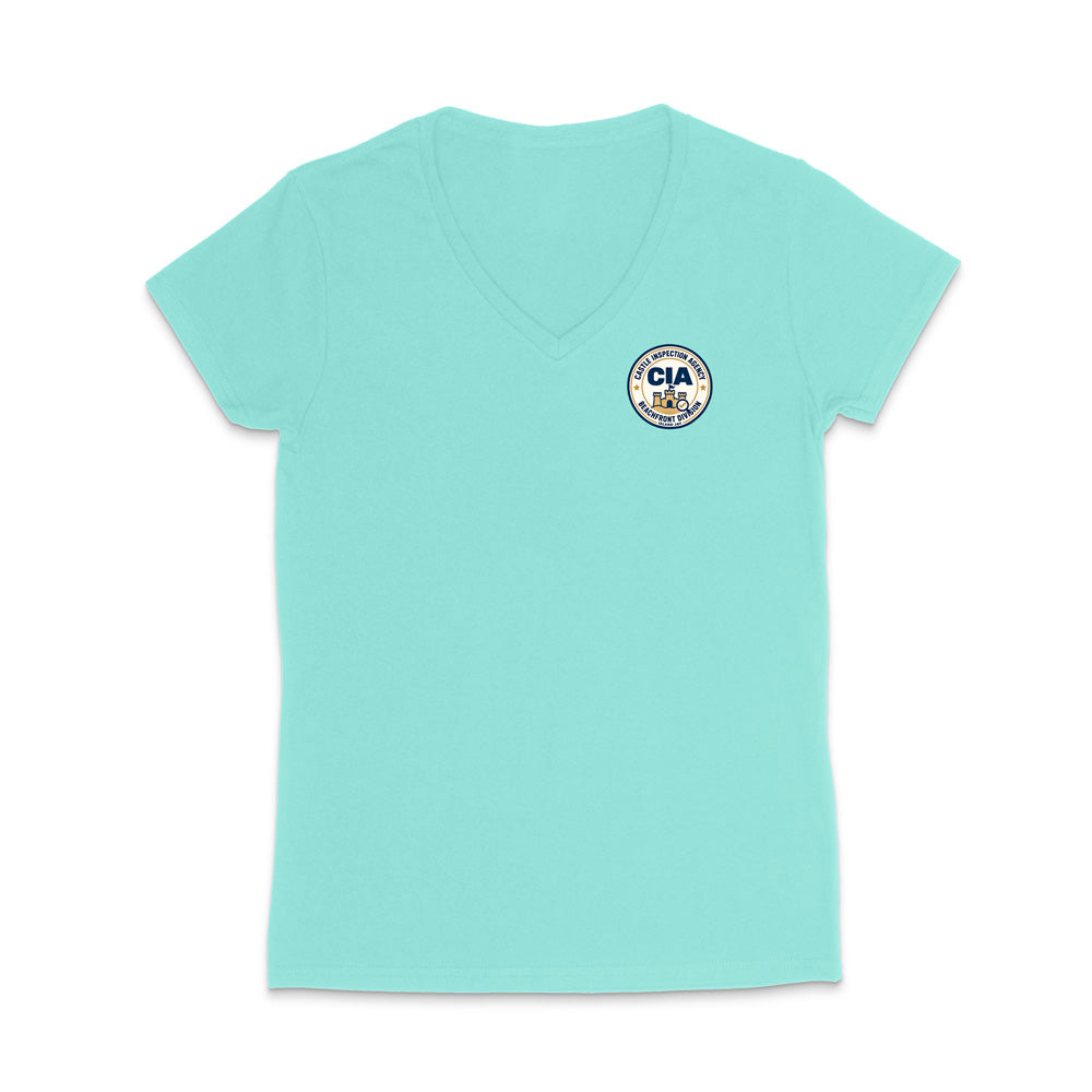 Castle Inspection Agency WOMEN'S V-Neck T-Shirt