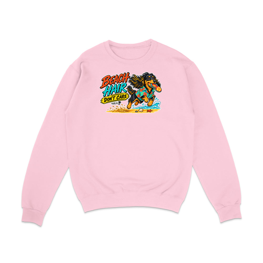 Beach Hair Don't Care Dog Sweatshirt