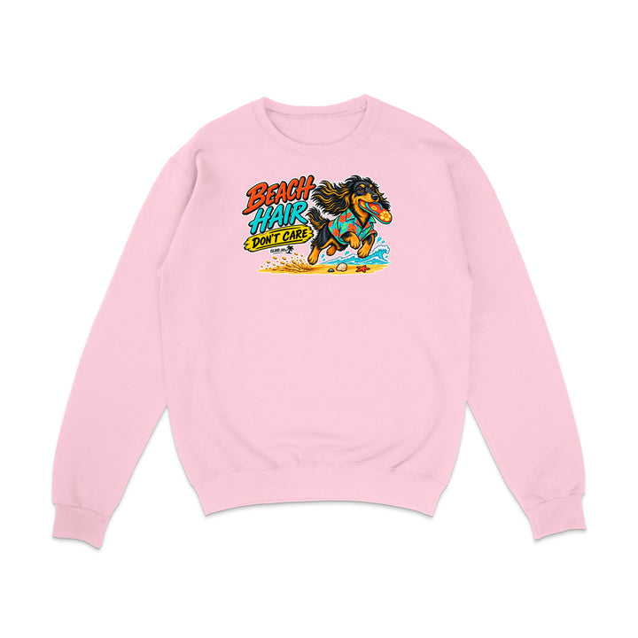Beach Hair Don't Care Dog Sweatshirt