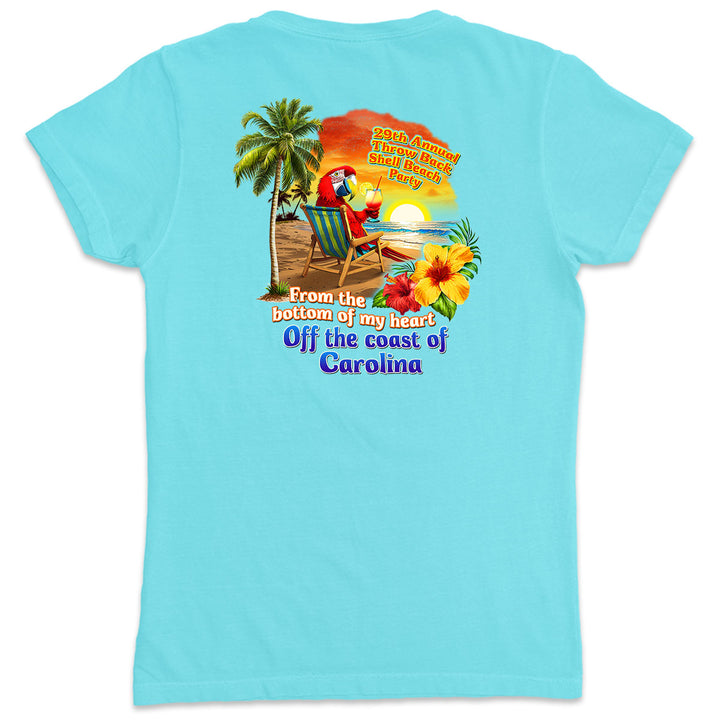 Women's Coast of Carolina Throwback Party 2024 Parrot Head Club T-Shirt