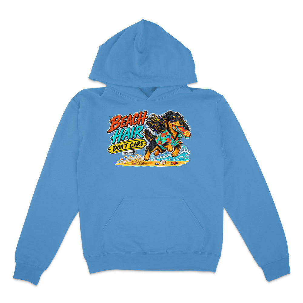 Beach Hair Don't Care Dog Hoodie