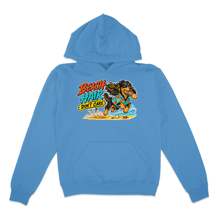 Beach Hair Don't Care Dog Hoodie