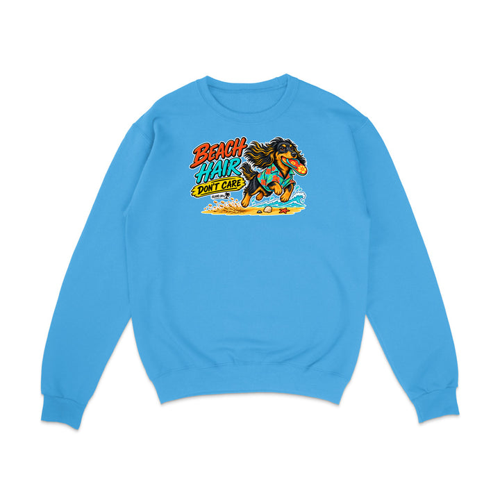Beach Hair Don't Care Dog Sweatshirt