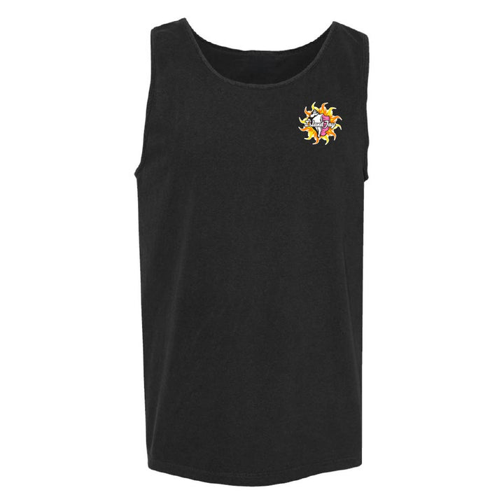 Black tank top with a colorful Conch logo on the chest.
