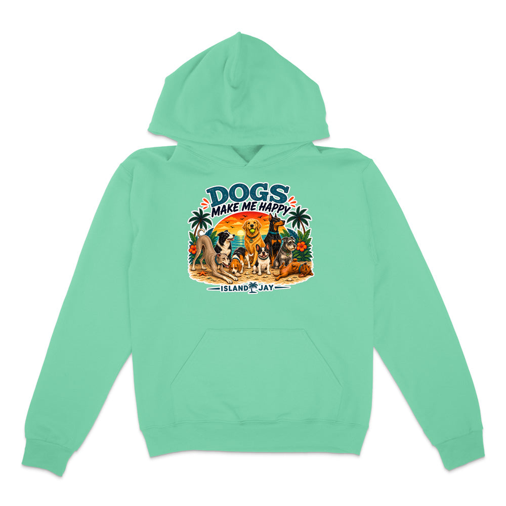 Dogs Make Me Happy Hoodie