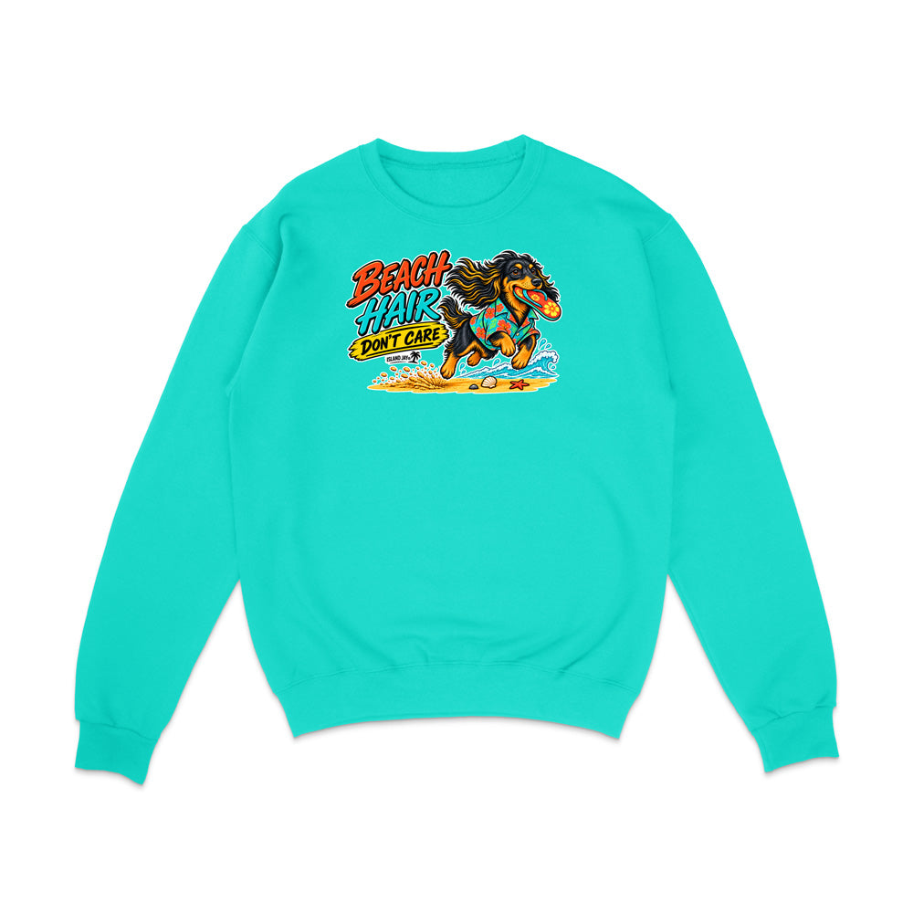 Beach Hair Don't Care Dog Sweatshirt