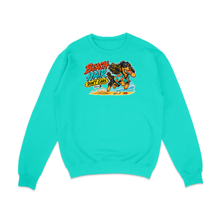 Beach Hair Don't Care Dog Sweatshirt