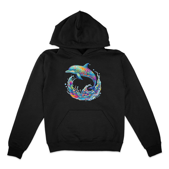 Black hoodie with skull design and 'Unknown Tattoo Co.' text on a white background