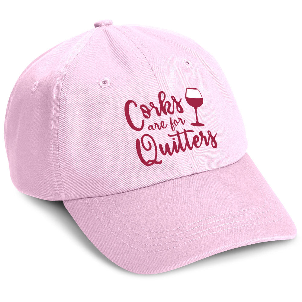 Corks Are For Quitters Hat Light Pink
