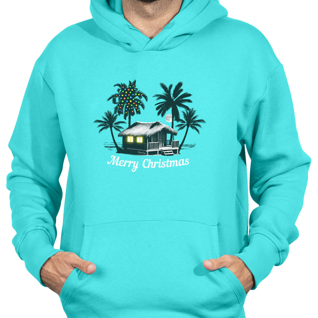 Deck the Palms: All Is Calm Soft Style Pullover Hoodie