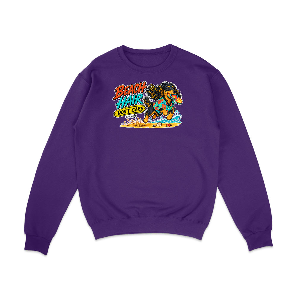 Beach Hair Don't Care Dog Sweatshirt