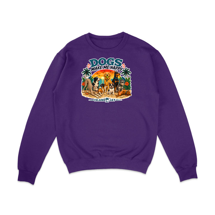Dogs Make Me Happy Sweatshirt