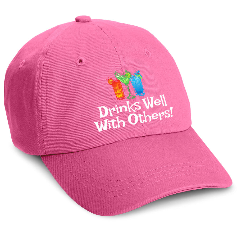 Drinks Well With Others Hat Hot Pink