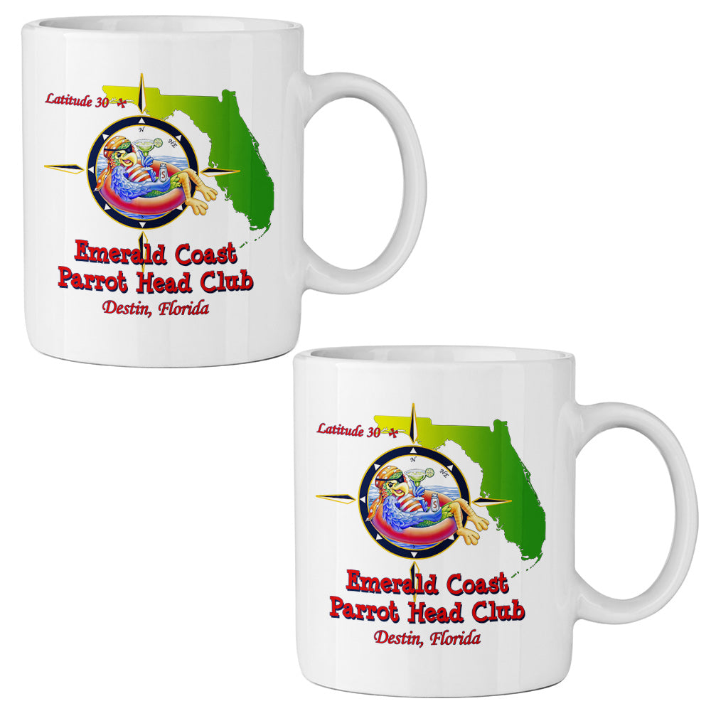 Emerald Coast Parrot Head Club 11oz Ceramic Mug