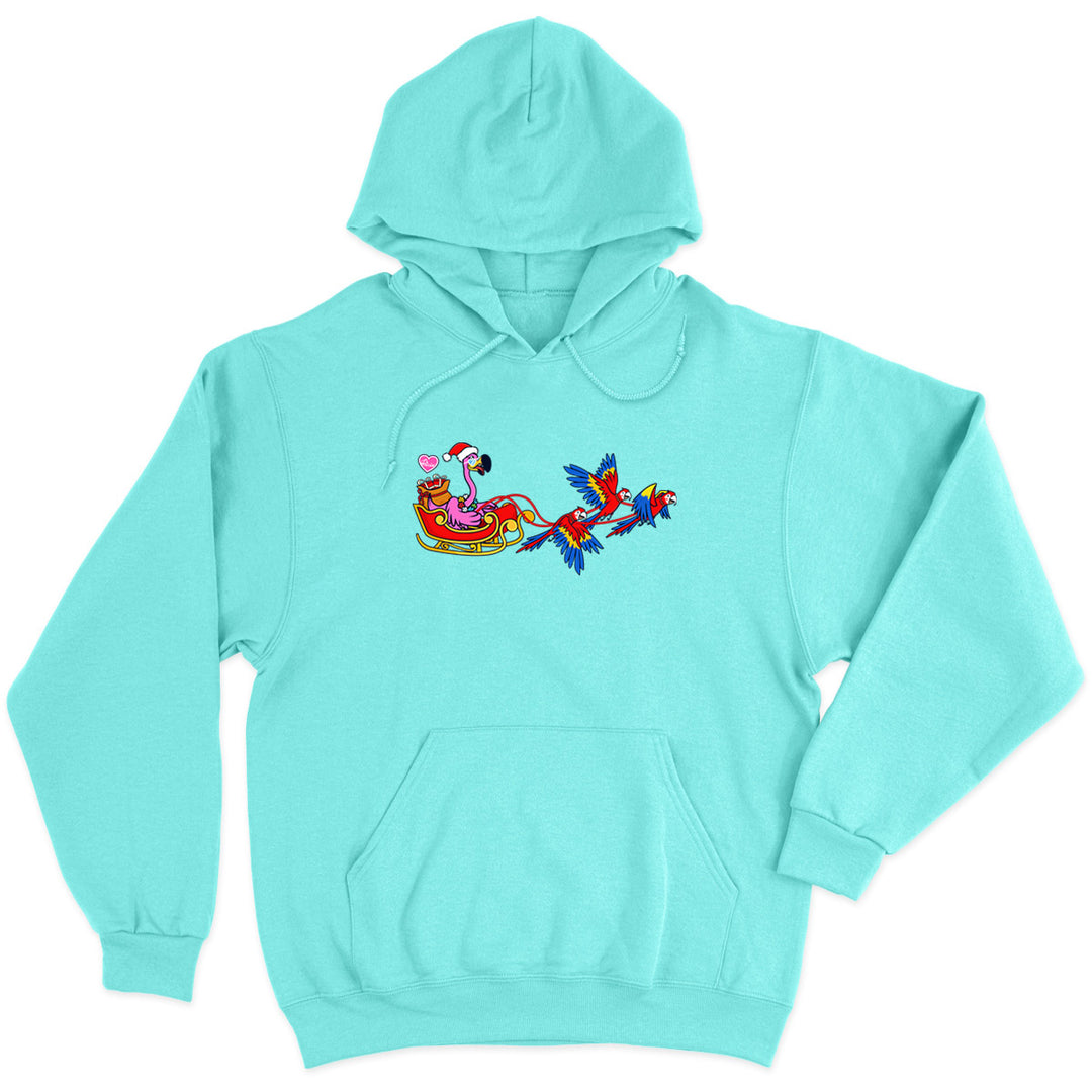 Felicia's Parrot Express Soft Style Pullover Hoodie Cool Mint